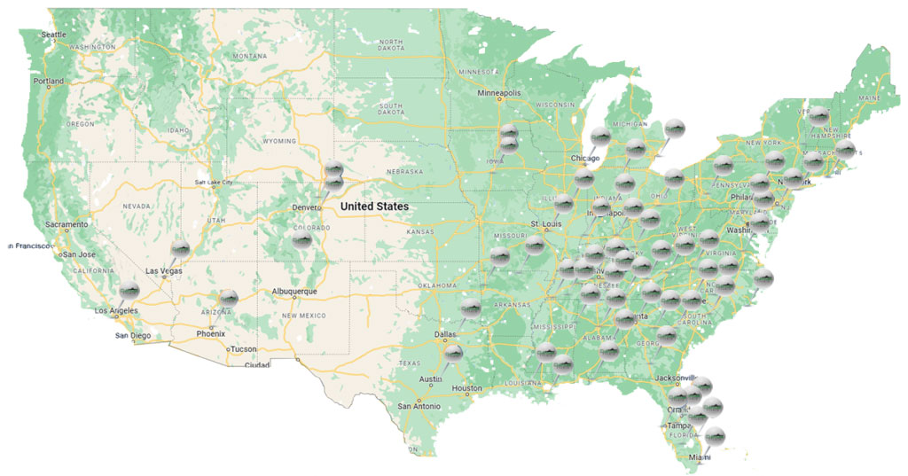 Map of states Clubhouse has served