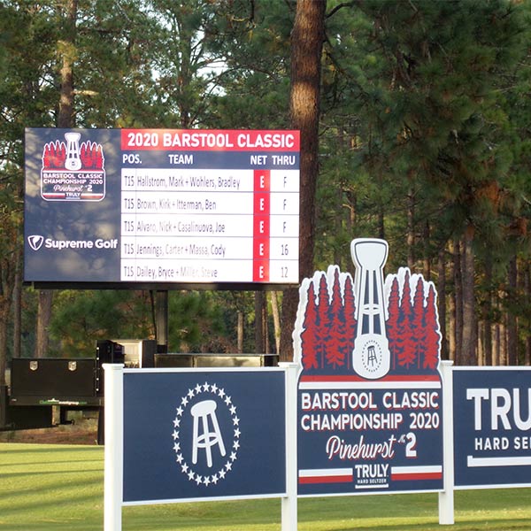 Leaderboard on course 7
